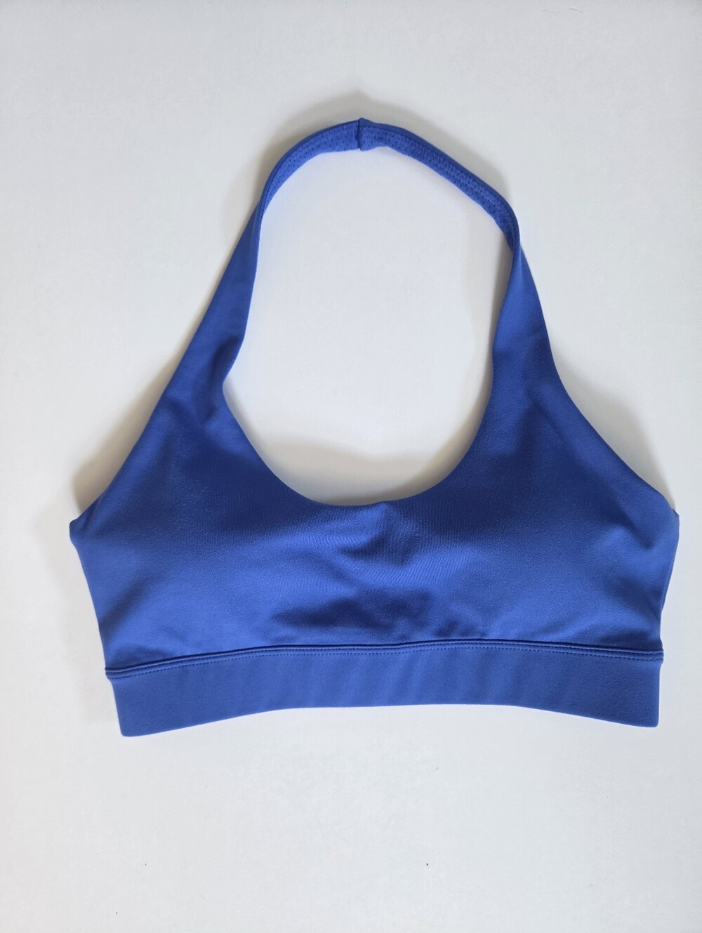 Like New! Crop Shop Boutique cobalt blue halter sports bra with inserts sz S